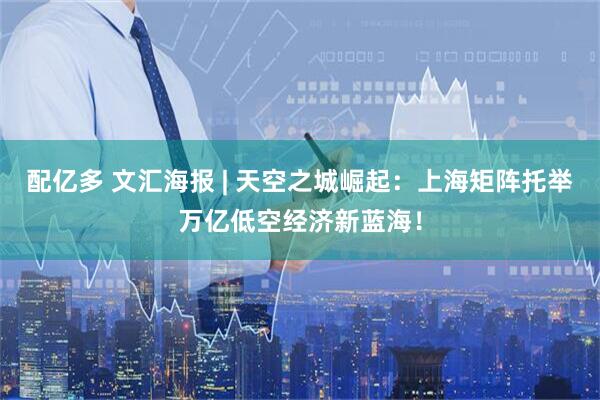 配亿多 文汇海报 | 天空之城崛起：上海矩阵托举万亿低空经济新蓝海！