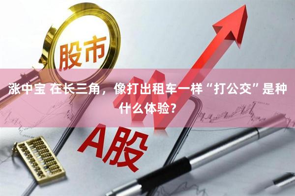 涨中宝 在长三角，像打出租车一样“打公交”是种什么体验？