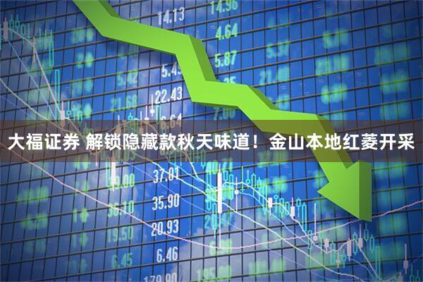 大福证券 解锁隐藏款秋天味道！金山本地红菱开采