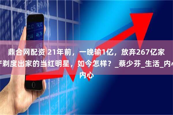 鼎合网配资 21年前，一晚输1亿，放弃267亿家产剃度出家的当红明星，如今怎样？_蔡少芬_生活_内心